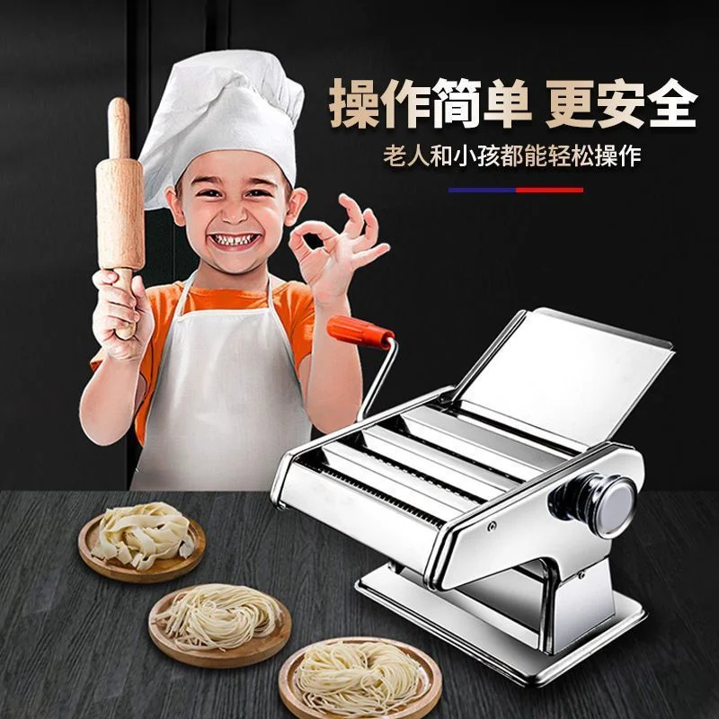 Small automatic 2026 new noodle machine stainless steel hand crank commercial rolling machine
