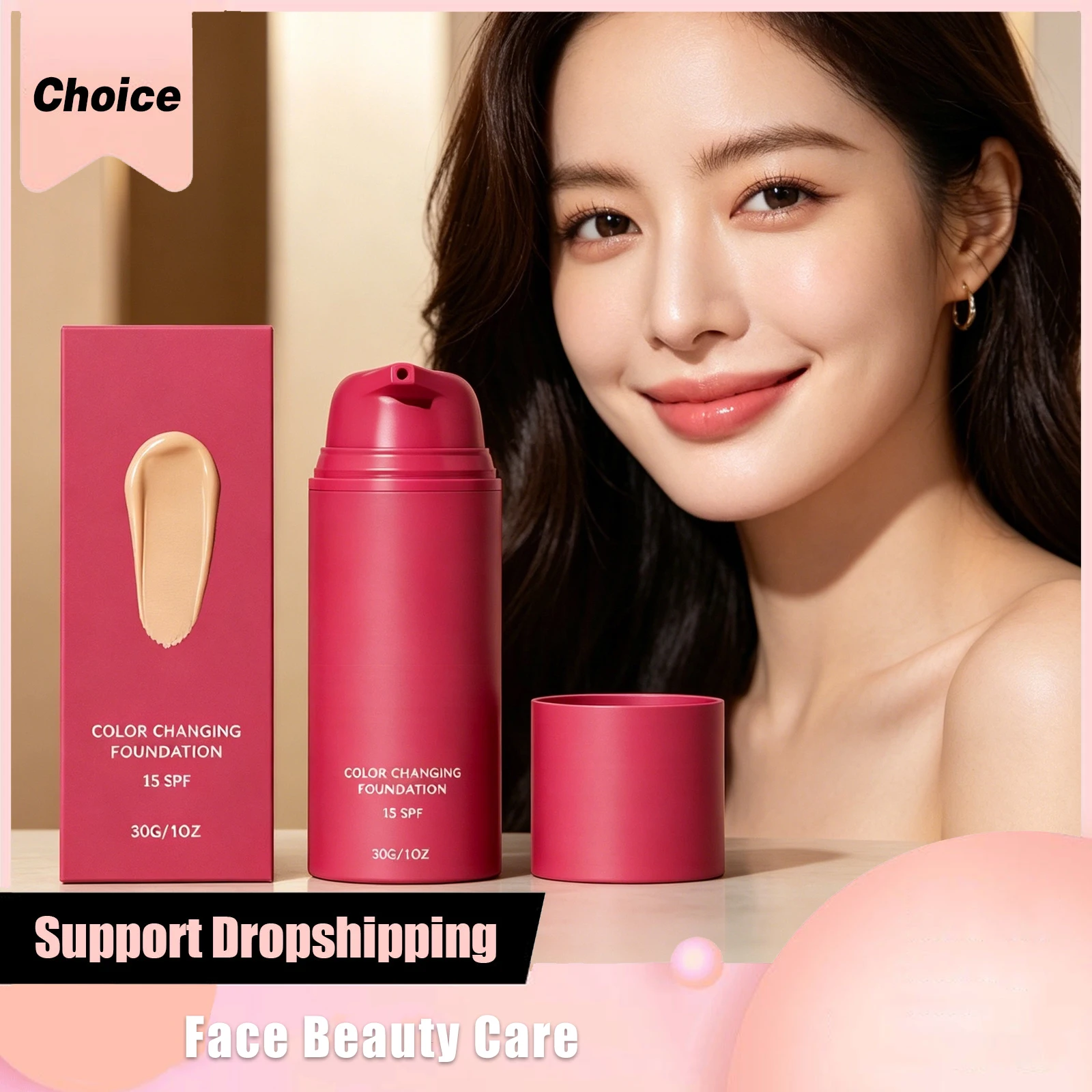 

Color Changing Foundation Lasting Hydrating Oil Control Brightening Coverage Makeup Base Covering Concealer Foundation Liquid