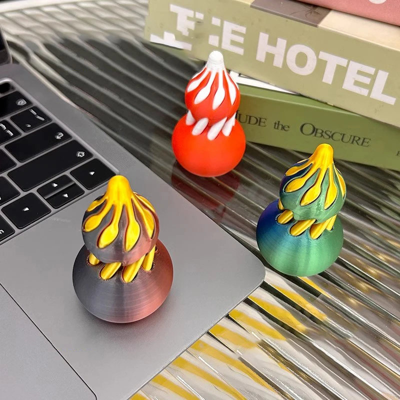 3D-gedrucktes Kürbisspielzeug, Aktivitätsausrüstung, Ball lindert Stress und Ängste, flexibles Zappelspielzeug, kreativer Fingerspitzenspinner für Kinder und Erwachsene