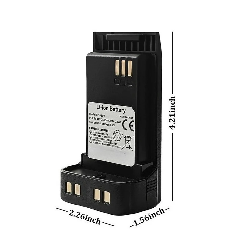 BC-32L/BC-32UV 3800mAh/2500mAh for Baofeng DM-32 DM-32UV UV-32 Walkie-talkie Battery - view 3