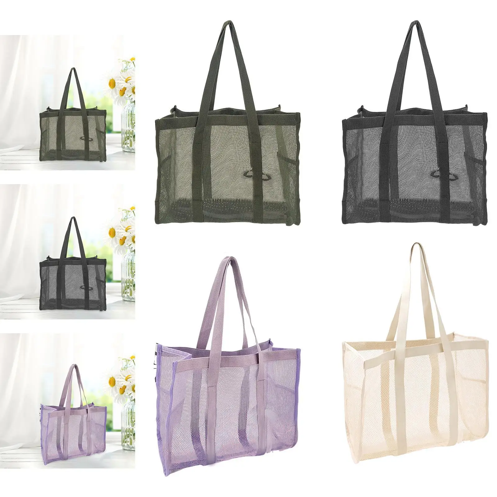 

Сетчатая сумка-тоут для душа, органайзер для душа 14,57x11,81x6,69 дюйма, портативная подвесная сумка для туалетных принадлежностей для спортзала, женщин/мужчин, плавания, путешествий