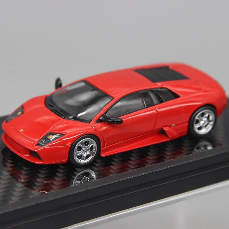 LCD 1:64 alloy model first generation bat Murcielago engine can cover alloy car model, adult collectibles, holiday gifts.