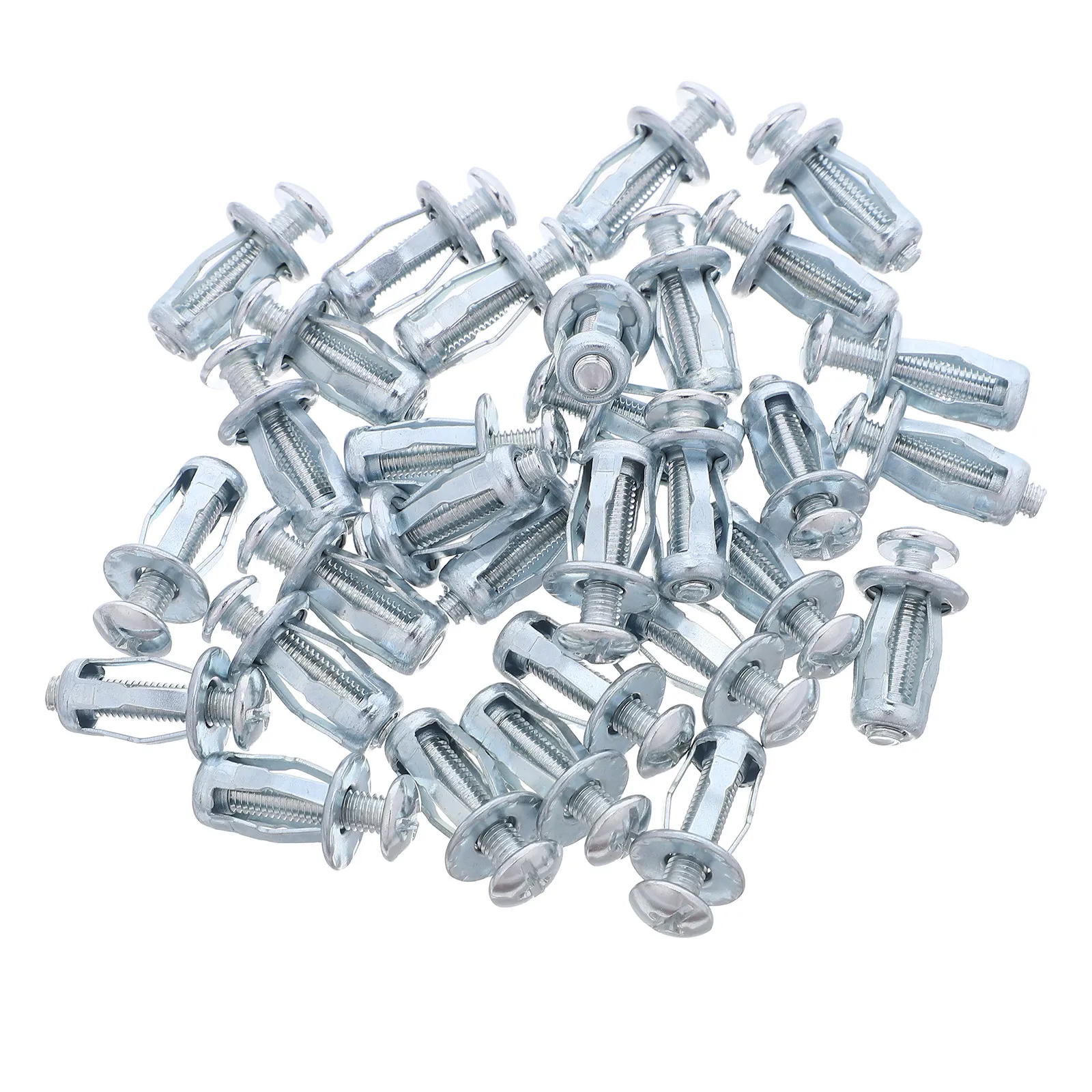 

50Pcs Metal Expansion Bolts M5 Petal Nuts for Concrete Drywall Jack Nut Set Secure Heavy Duty Fasteners for Wall Ceiling