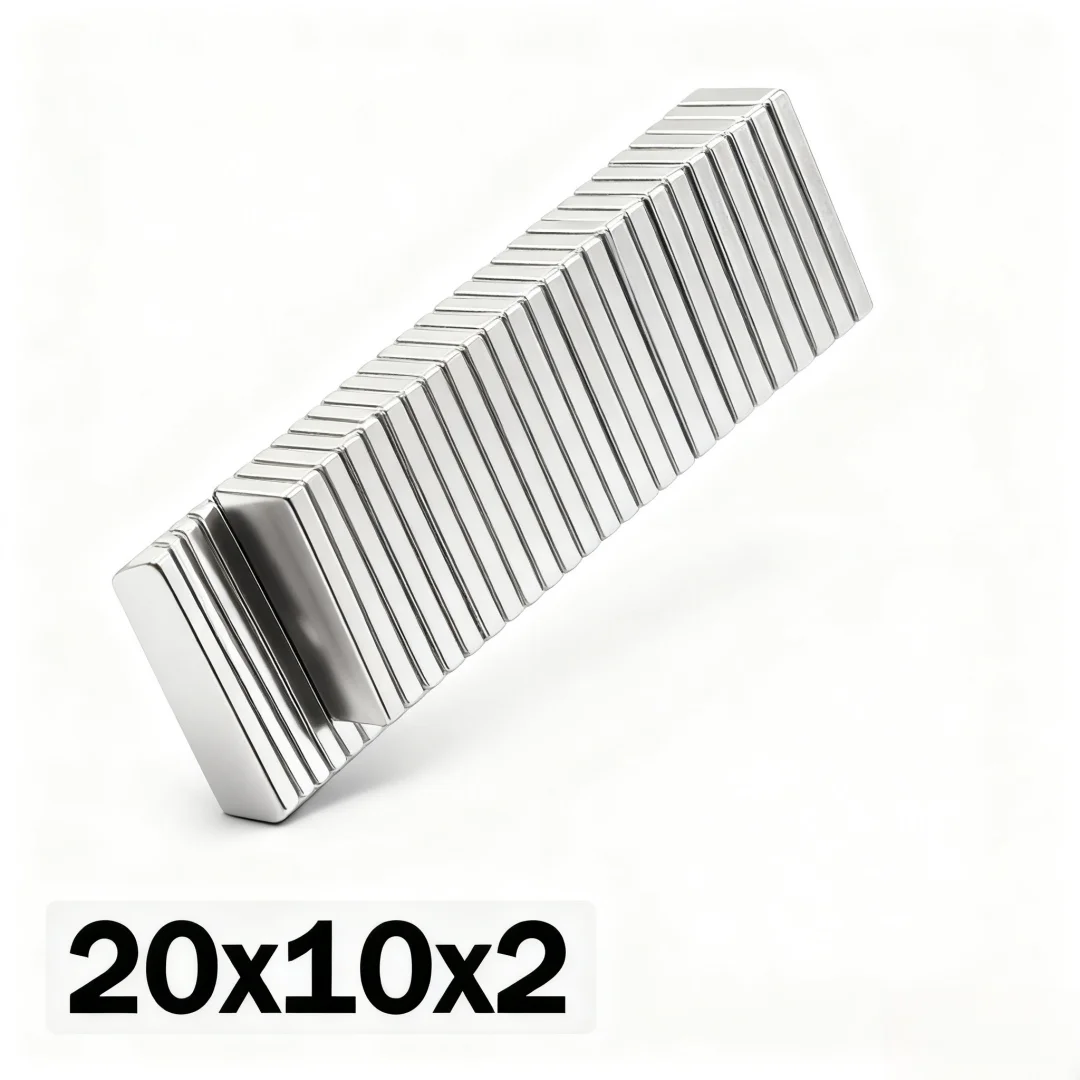 20x10x2mm Super Strong Magnet N35 Block Magnetic NdFeB Neodymium Magnet Powerful Disc imanes Refrigerator Magnets