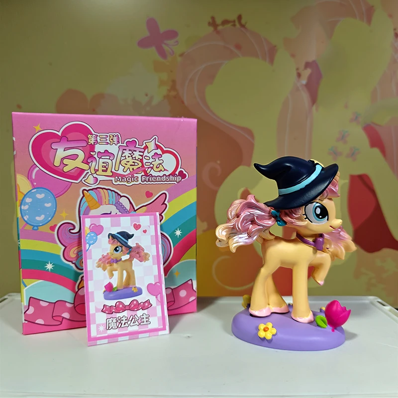 Hasbro-figura mágica de la amistad de My Little Pony, caja ciega, armadura brillante de raridad, juguete para niños