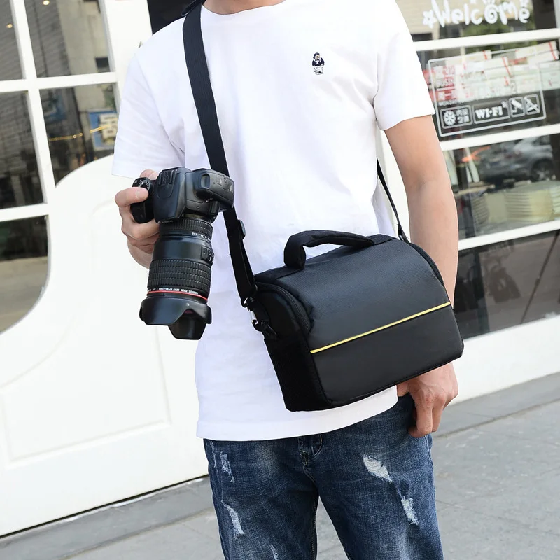 

NEW Fashion Digital DSLR Camera Bag Shoulder BagWaterproof Case Photography Photo Bag for CanonNikon Lens Pouch Bag