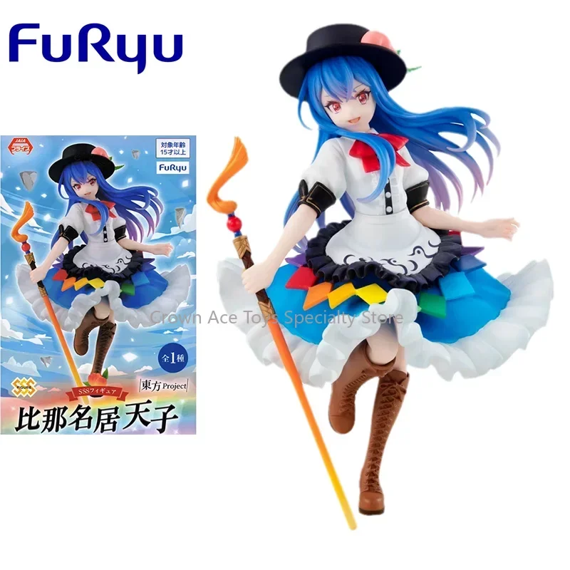 FuRyu Anime Figure Touhou Project Hinanawi Tenshi Action Figure Trendy Toys for Kids Gift Collectible Model Ornaments Dolls