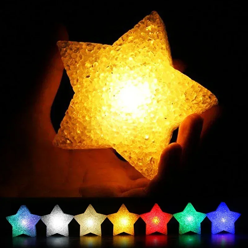 

LED Star Handhold Light Mini Star Night Lamps Battery Powered Stage Performance Props Decoration Glow Party Supplies Kids Gifts