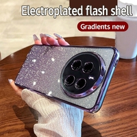 Realme12 12pro Luxury Glitter Case For Oppo Realme 12 11 Pro Plus Lite 5g 4g Gradient Silicone Plating Back Cover 11pro 12lite