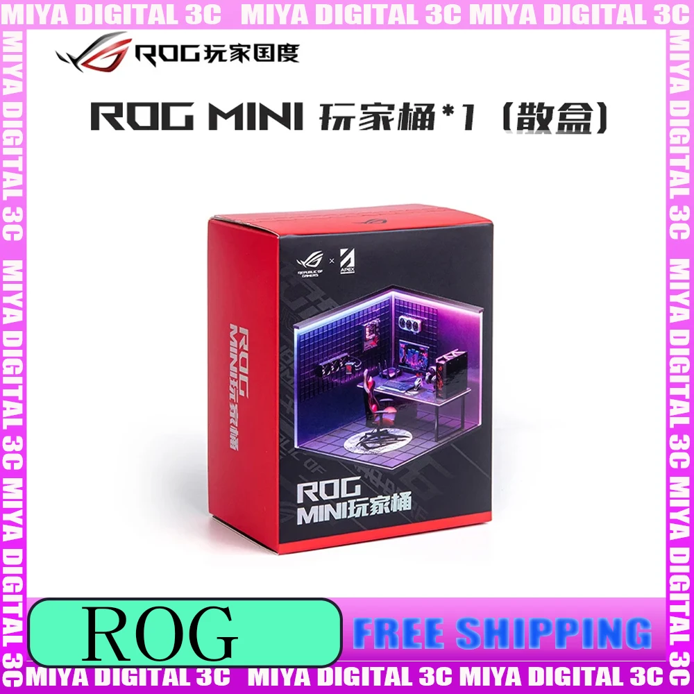 

Периферийные устройства ROG, мини-плеер, ведро, миниатюрная модель, слепая коробка, оптовый монитор/шасси/материнская плата/графическая карта/наушники, 1 шт., 8 шт.