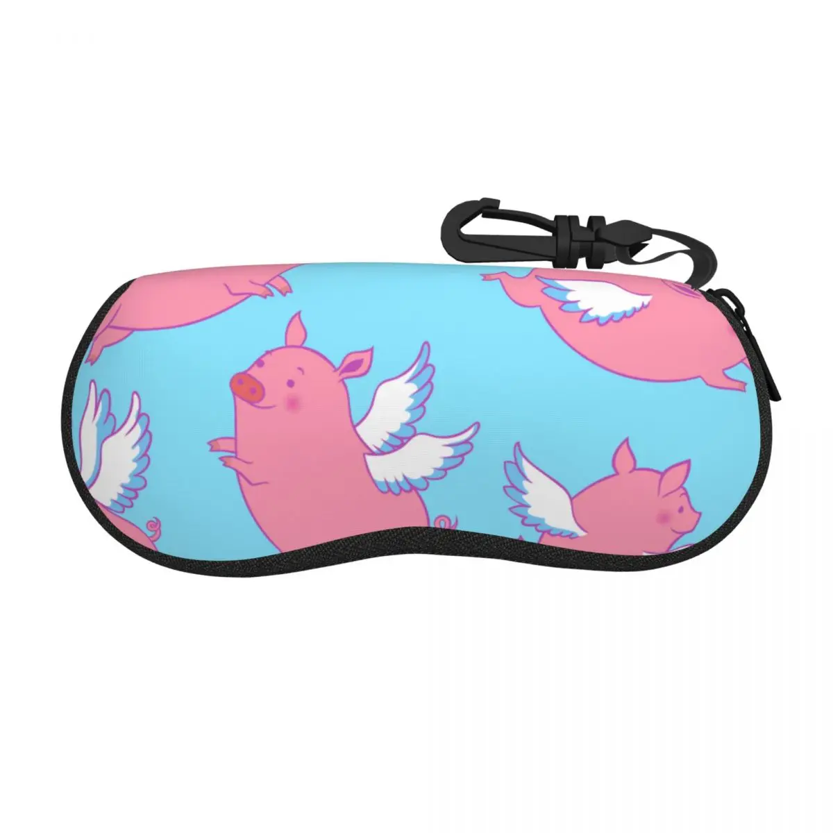 Eyeglasses Protector Cases Cool Sunglass Case Wiener Cute Flying Winged Piglets BadgerGlasses Pouch