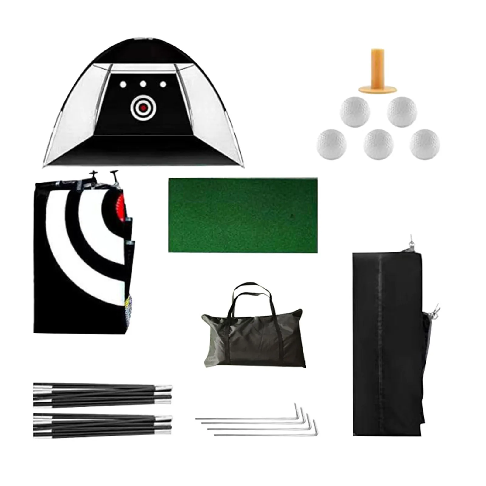 Golf Praxis Zelt Net 10x7ft Praxis Net Mit Triturf Matte Golf Schlagen Hilfe Für Hinterhof Hause Sport Ausrüstung Chipping schaukel