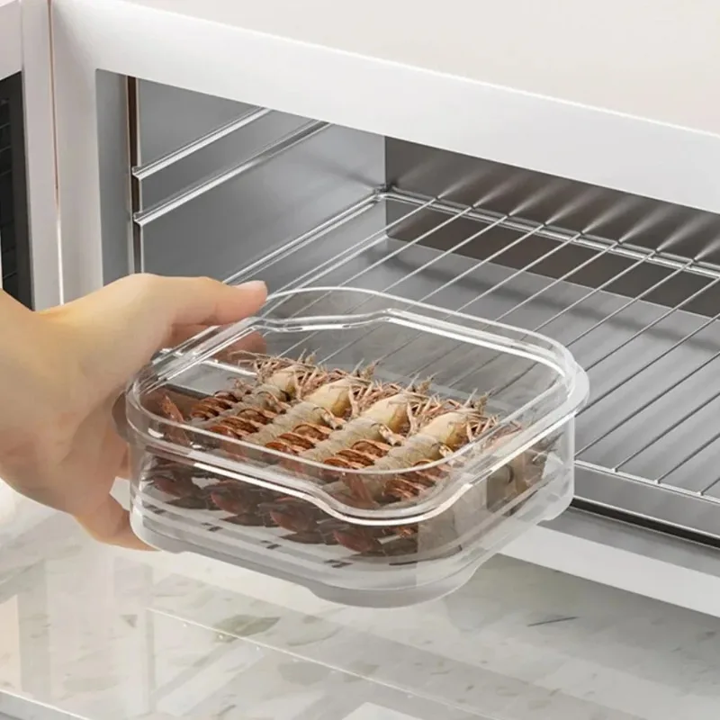 1/3PCS Small Preservation Box Refrigerator Freezing Antibacterial Box Frozen Meat Sealed Container Kitchen Storage Organization