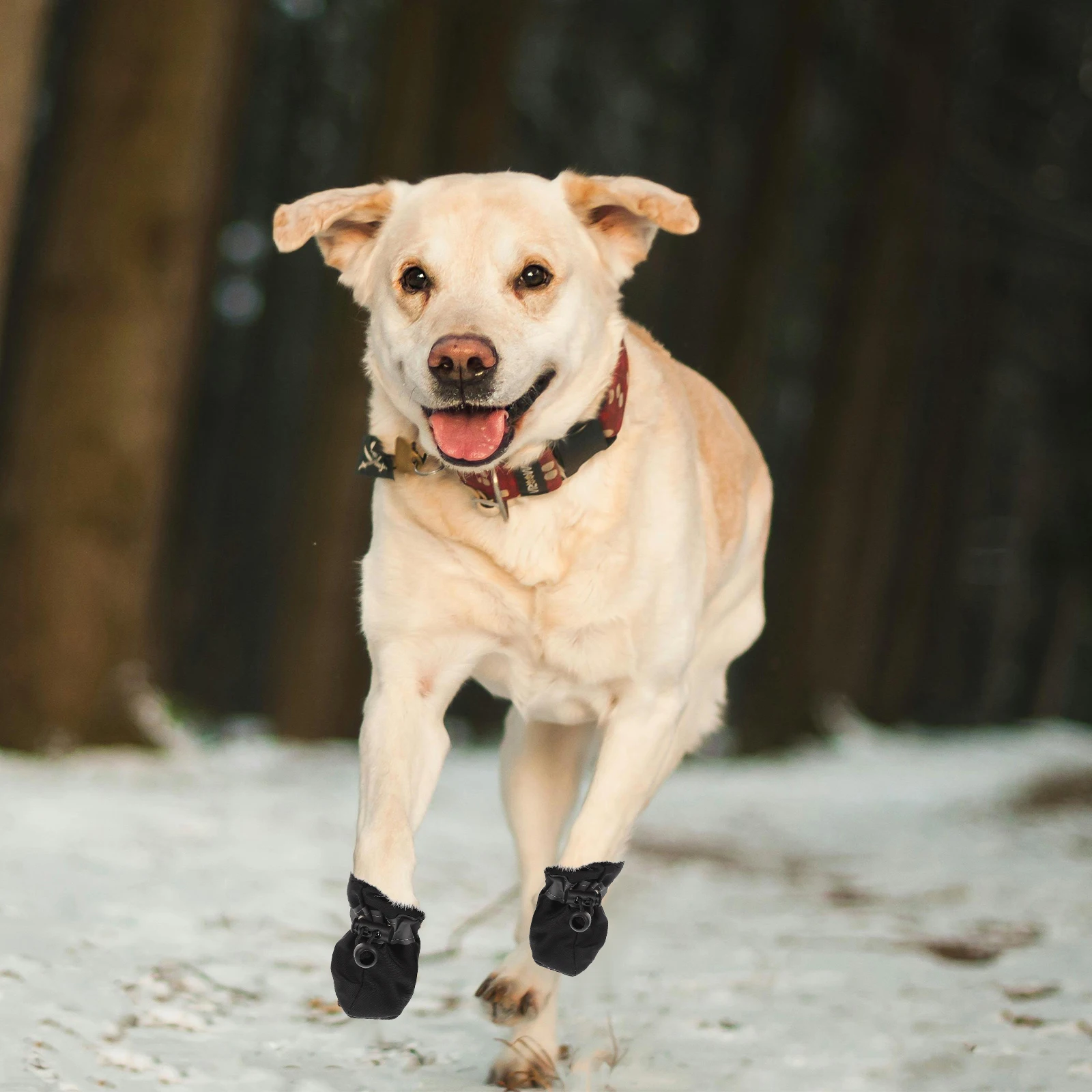 

4Pcs Dog Shoes Breathable Waterproof Nonslip Puppy Boots Soft Sole Protective Pet Shoes Reflective for Outdoor Indoor Use