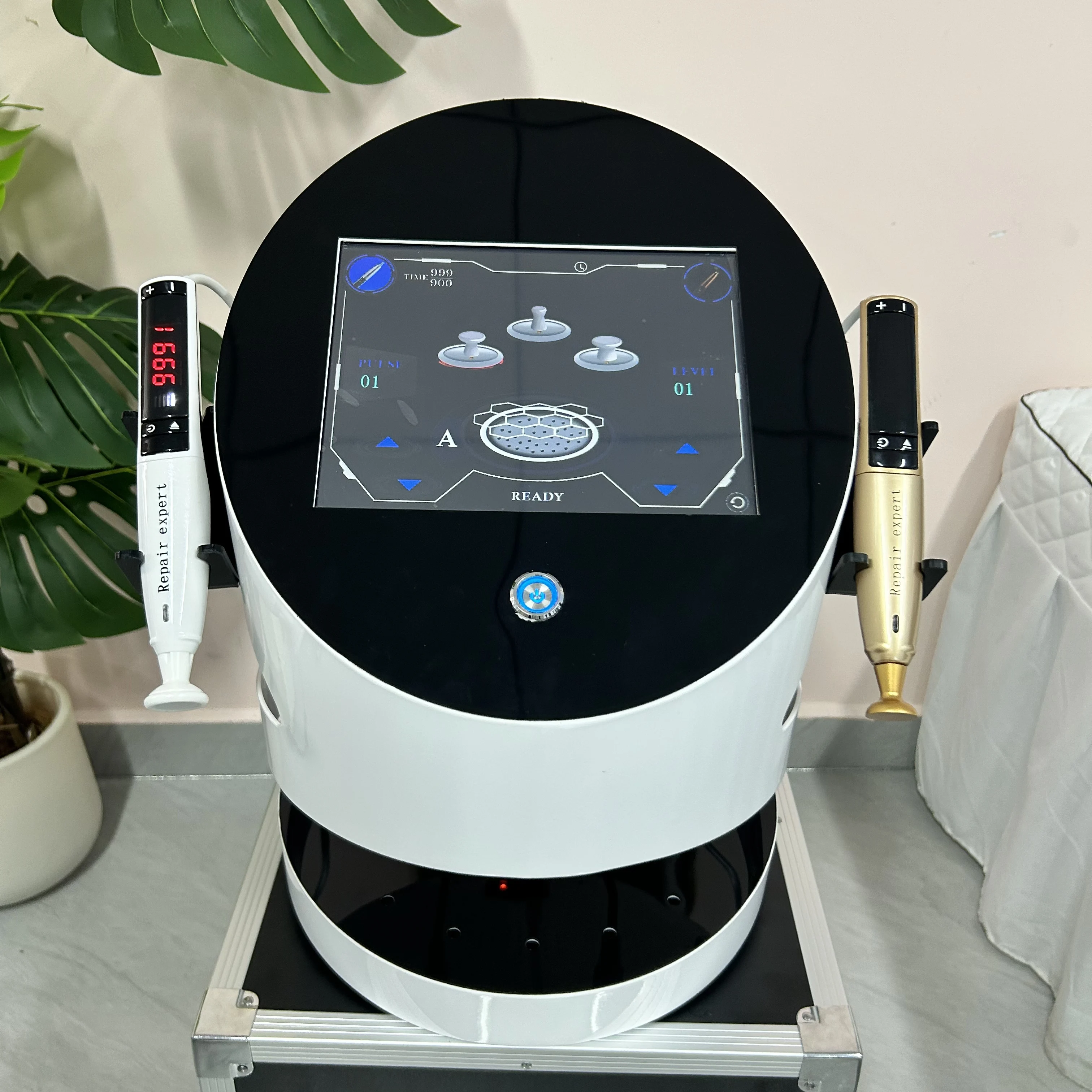 2 IN 1 Gold Plasma Face Care Machine Anti-Aging Scar Removal Eye Wrinkle Lifting Tightening Facial Skin Rejuvenation Device