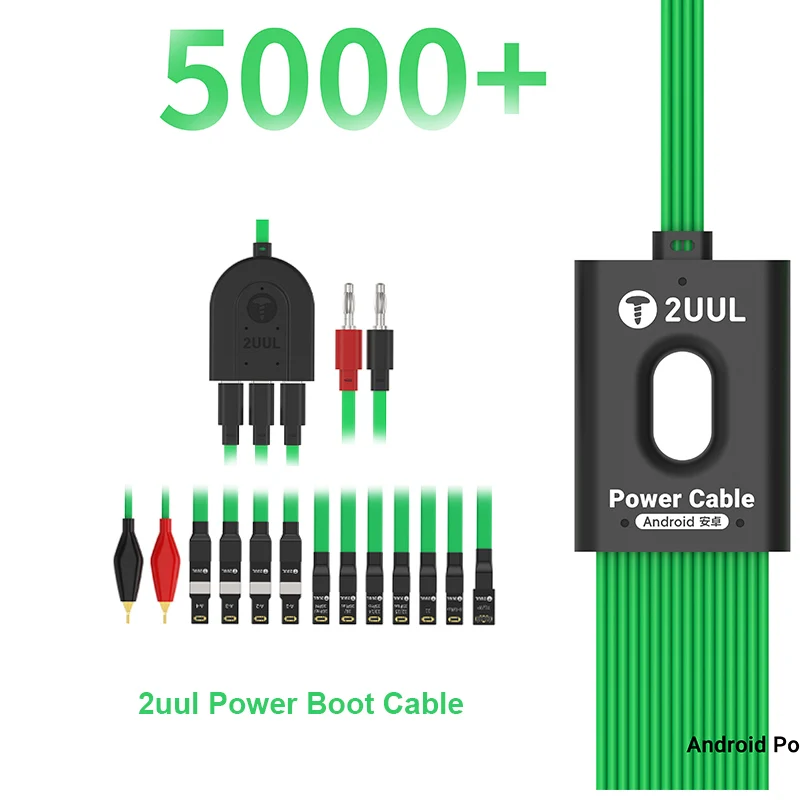 

2UUL Power Boot Cable PW02 PW04 Линия запуска аккумулятора для IPhone 7-16ProMax Samsung Huawei Xiaomi Тестовый кабель питания
