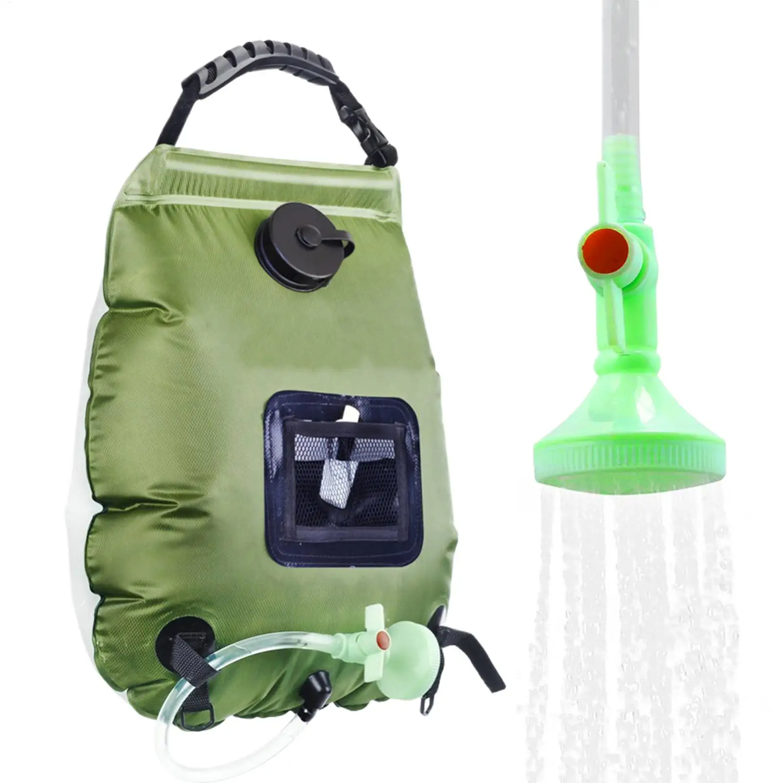 Portable Outdoor Shower 5 Gallon/20L Removable Solar Bath Tool With Shower Head And Hose Outside Camp Shower For Outdoor Beach