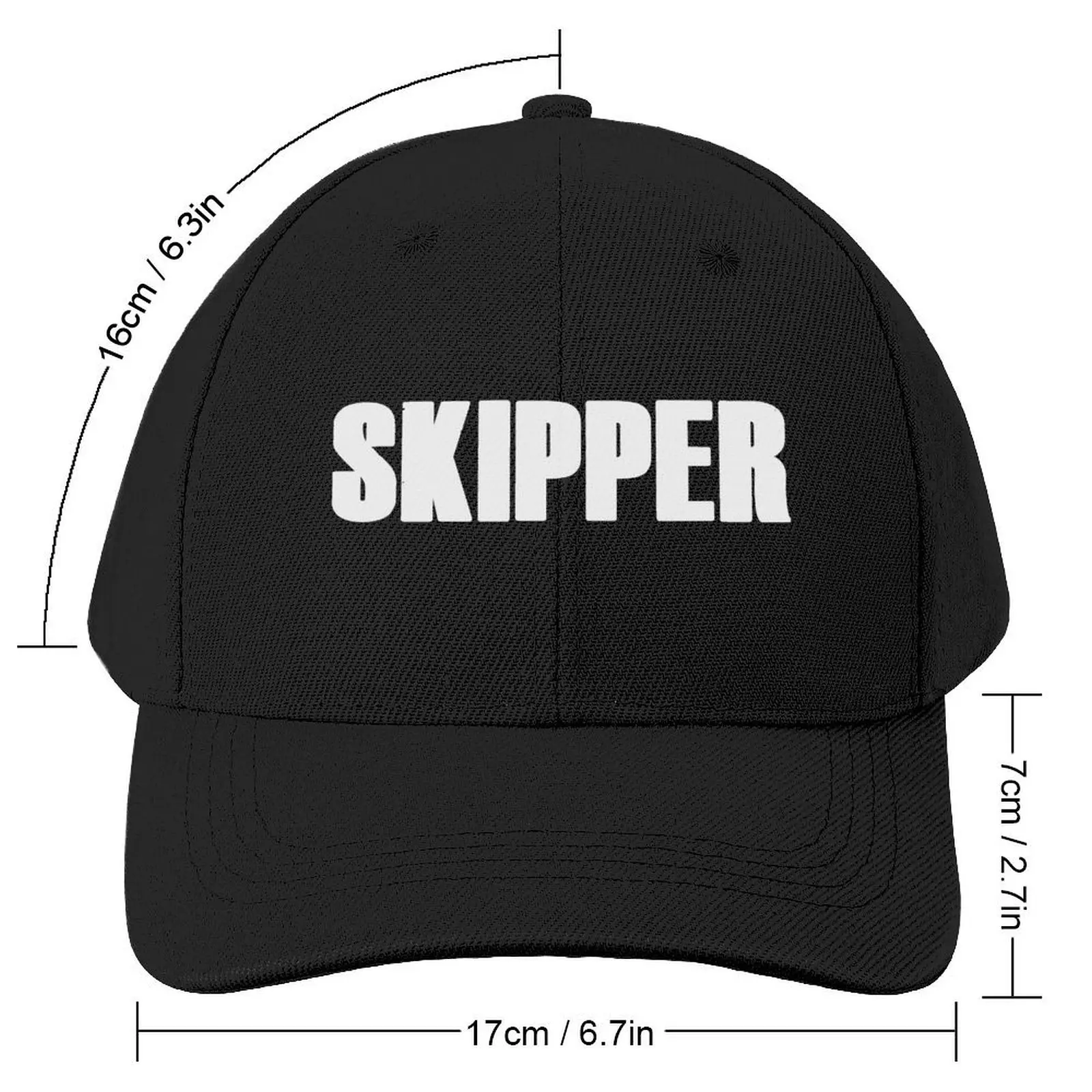 Skipper Baseball Cap black Streetwear derby hat Golf Hat Women Hats Men's