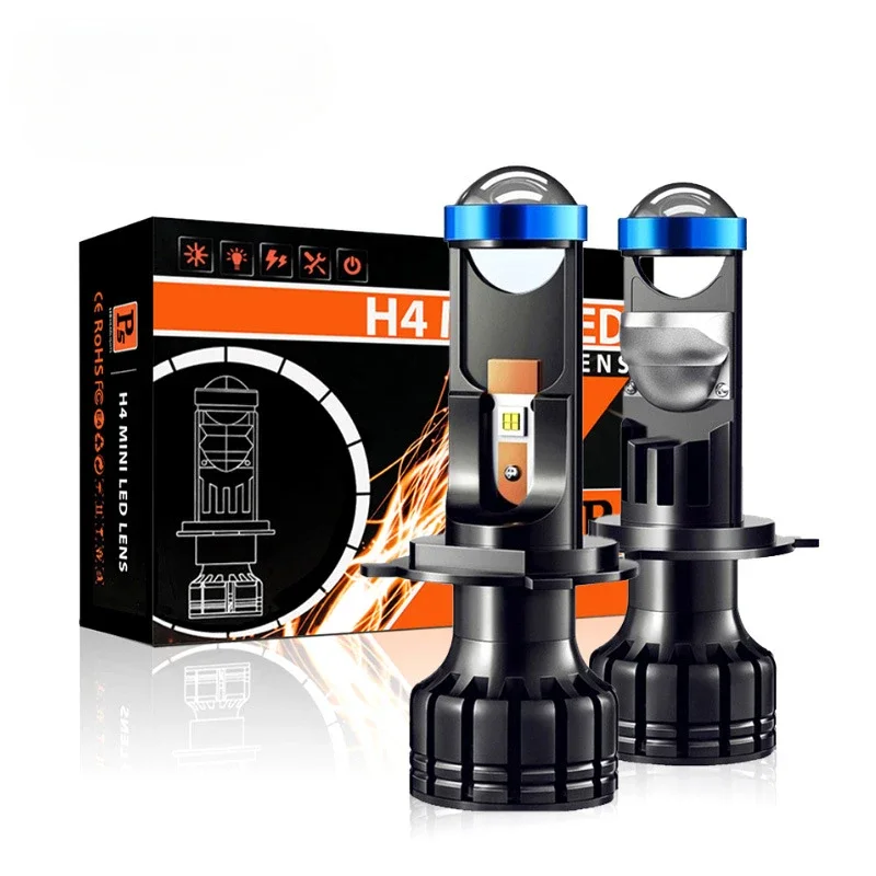 XINTIANGUANG 2pcs new P5 lens car led headlights H4 dual light near and far integrated with laser H7 motorcycle headlights