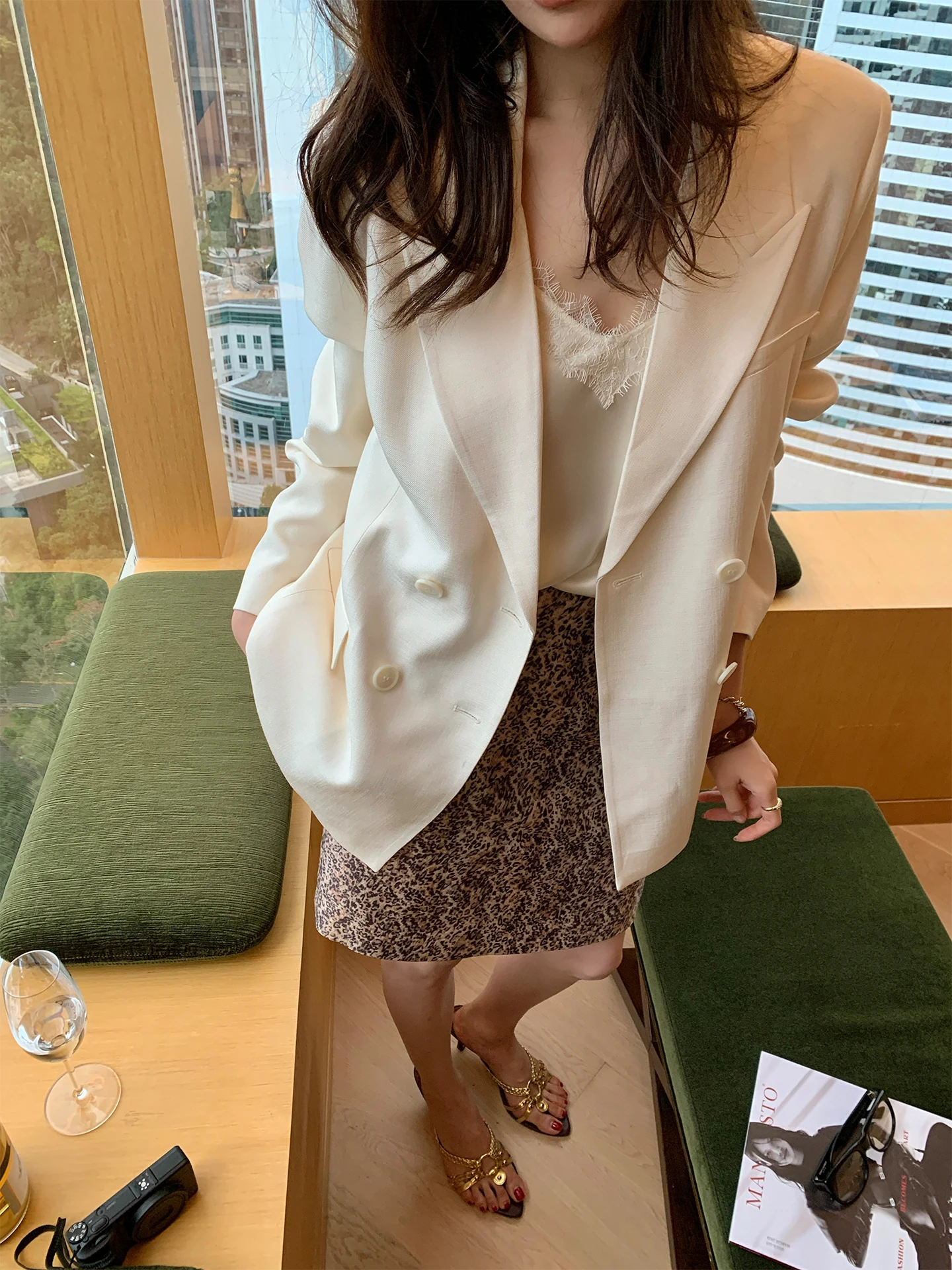 

Юбка-трапеция Dragon Xi'er Faion в стиле ретро с леопардовым принтом, утягивающая, облегающая, короткая, A22, полиэстер