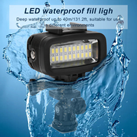 40m Underwater Photography Fill Light Waterproof Diving Camera LED Video Light 5500K Underwater Video Light Underwater LED Light