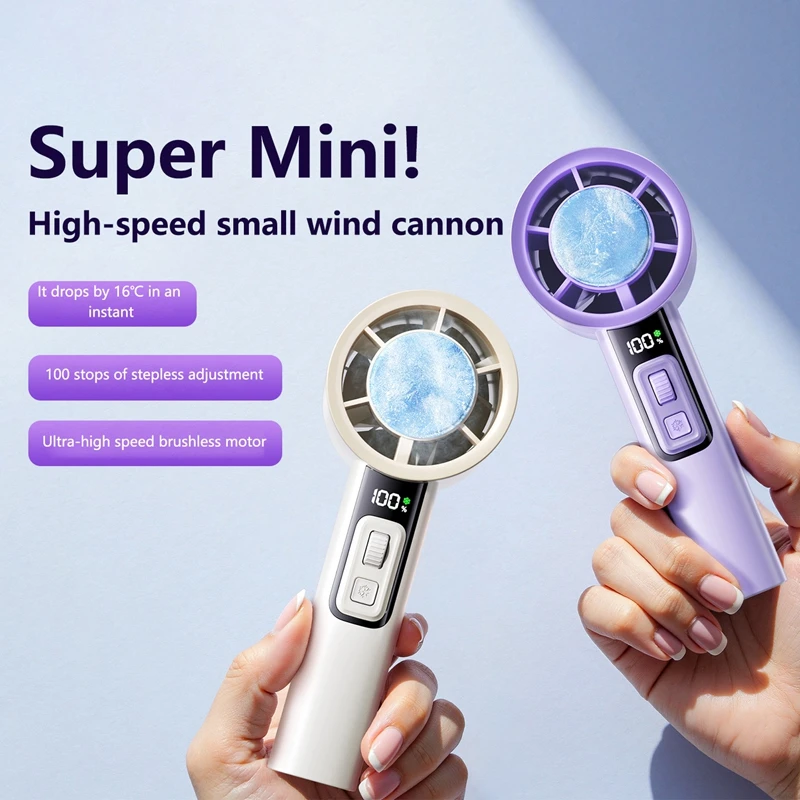 Xiaomi Mini ventilatore portatile Condizionatore d'aria a raffreddamento rapido Ventilatore elettrico portatile ad alta velocità Ventilatore da viaggio esterno ricaricabile da 4000 mAh