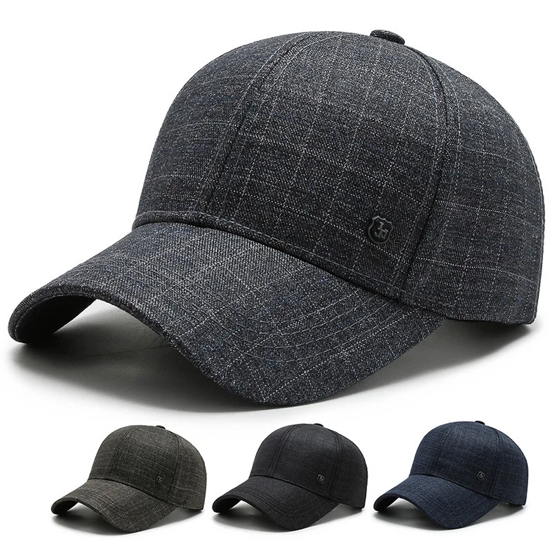 Casquette de Baseball à carreaux pour hommes et femmes, chapeau de Sport en plein air, Vintage, doux et ajustable, pour papa, pour tous les jours