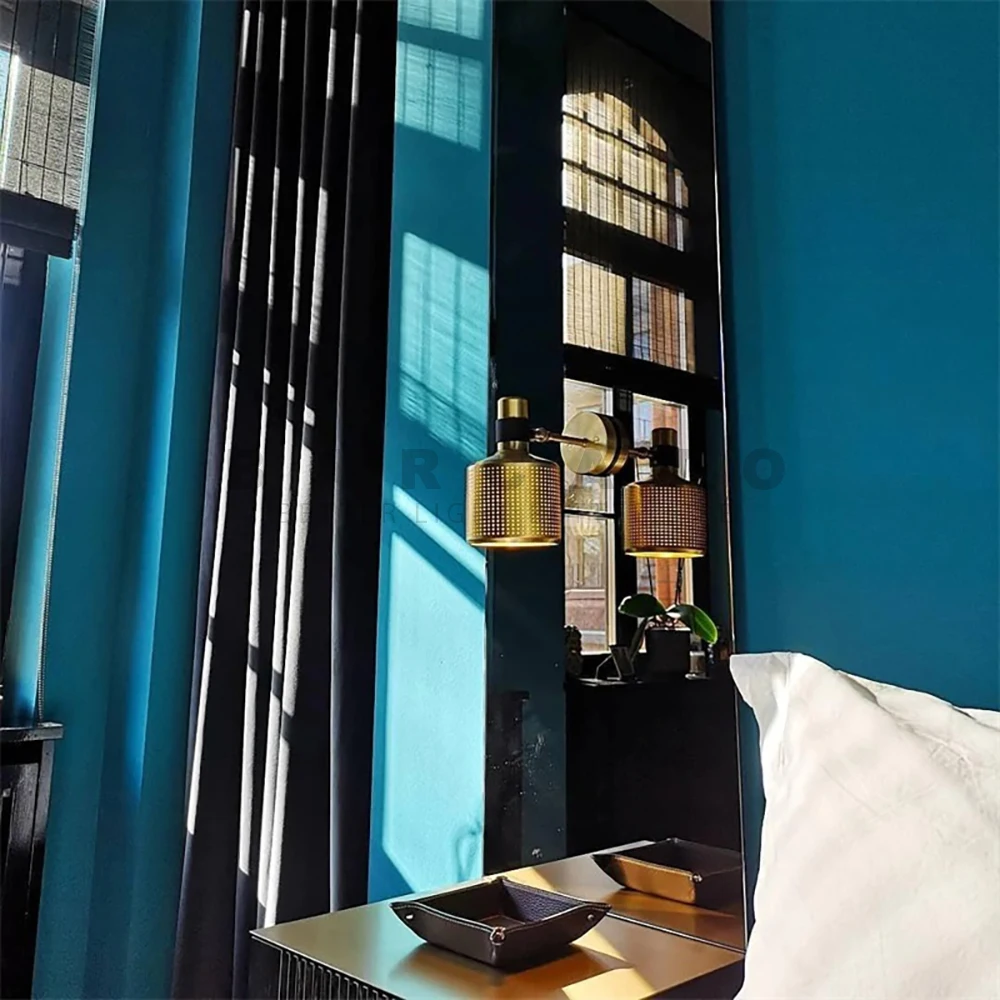 Left Right Rotate LED Wall Lamp Sconce Adjustable Wall Lights for Home Decoration Bedroom Bedside Reading Sconce Wall Mount Lamp