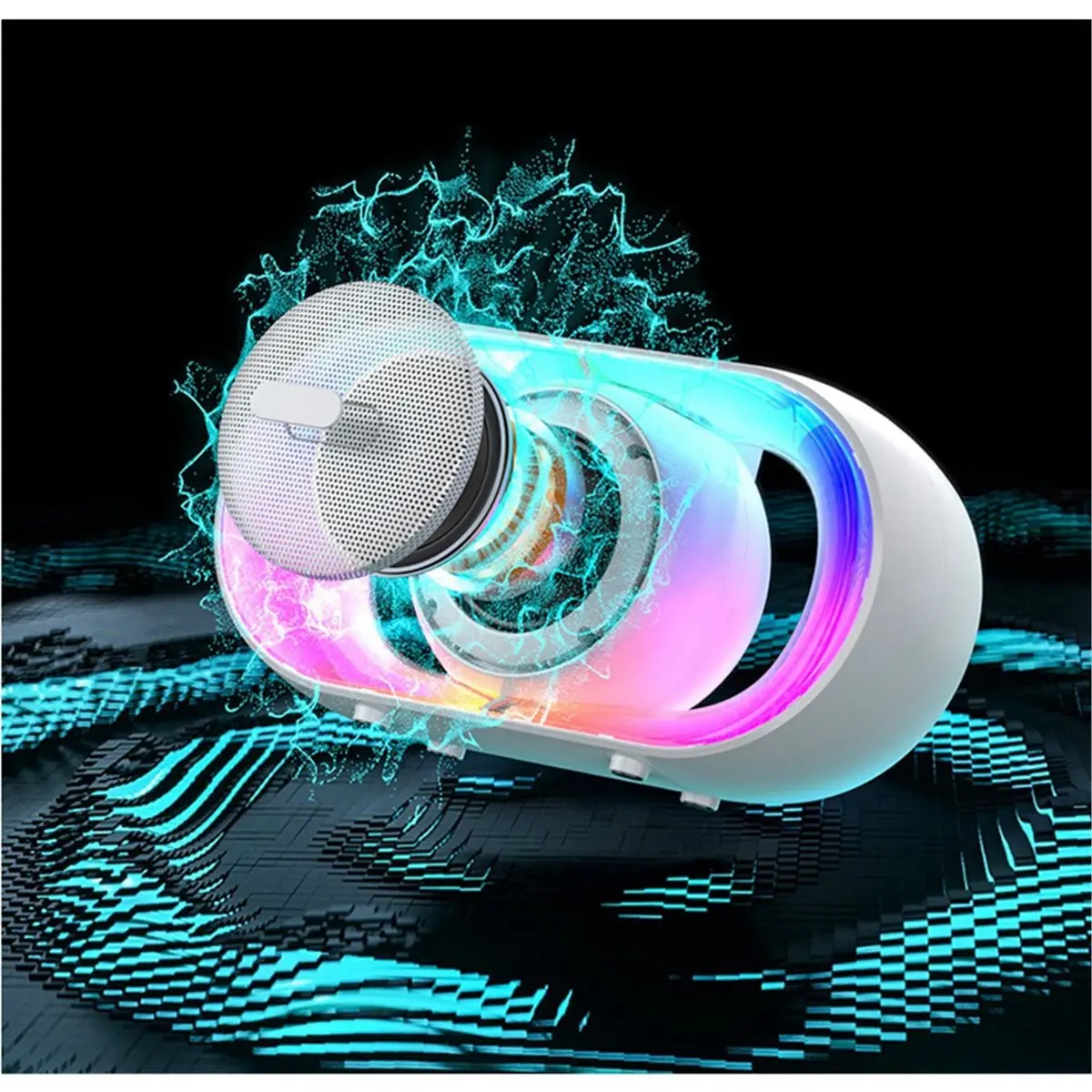 

(BOFF) Bluetooth-колонка, портативная мини-колонка с RGB-подсветкой, розовая