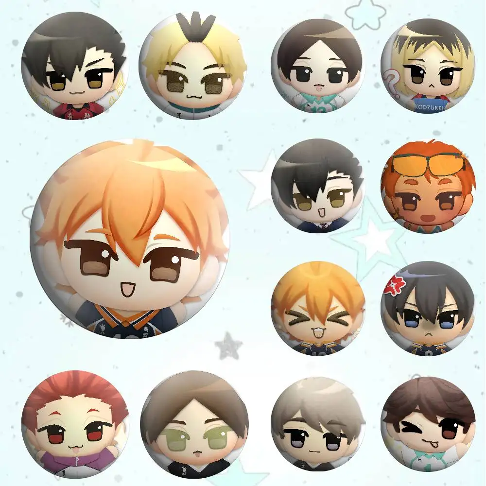 أمين H-Haikyuu شارات صفيح لينة زر دبوس بروش شارة معدنية مخصصة مجوهرات اكسسوارات قبعة حقيبة التلبيب
