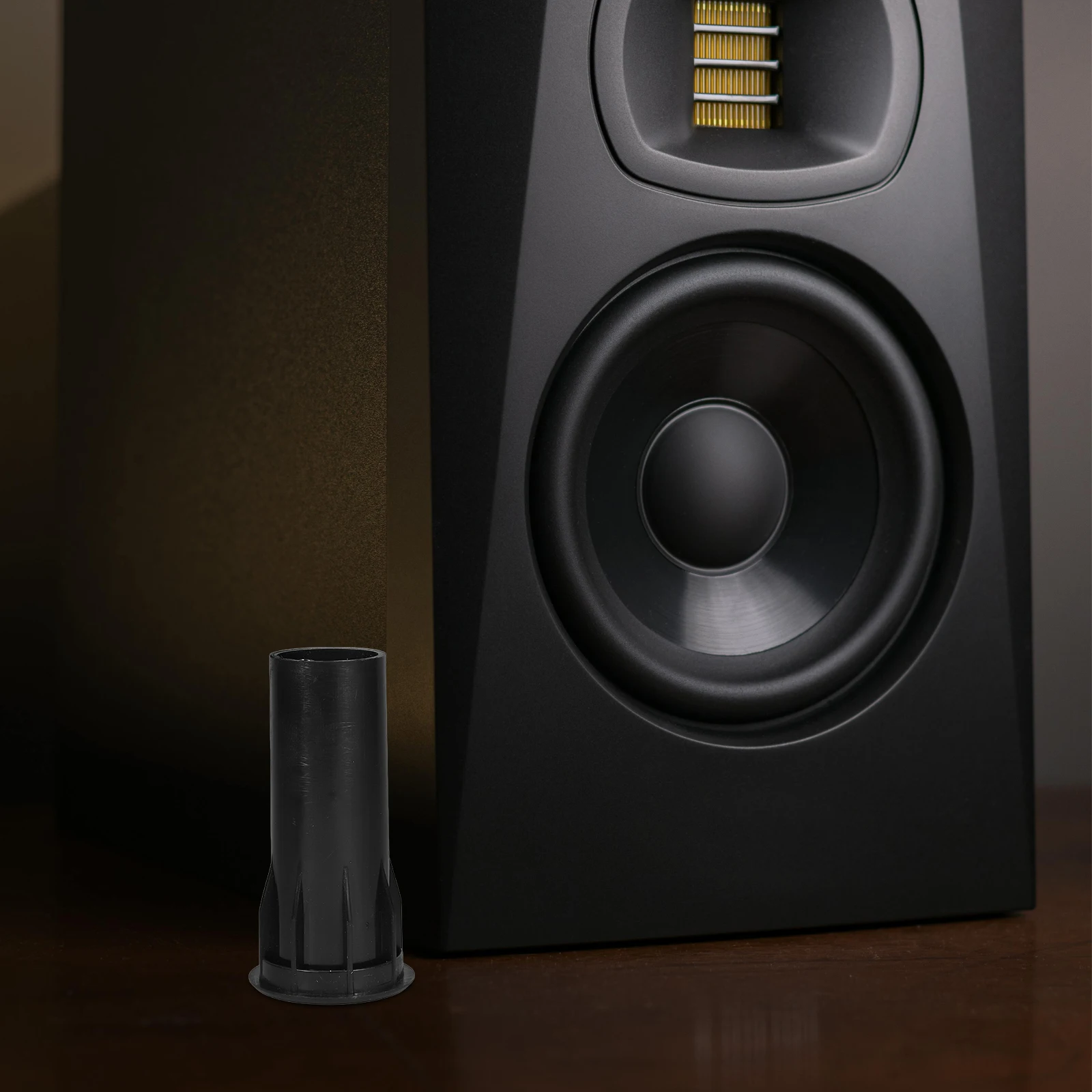 8 قطعة أنابيب منفذ مكبر الصوت الأسود الأنيق لتحسين أداء الجهير في إعدادات الصوت المنزلية أنابيب منفذ الهواء منفذ مكبر الصوت تنفيس #5