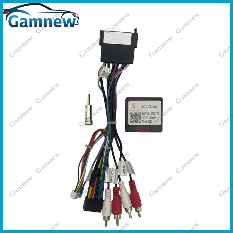 Car 16PIN Android Radio Power Cable Adapter With Canbus Box For Fiat Stilo Bravo Uno Audio Wiring Harness