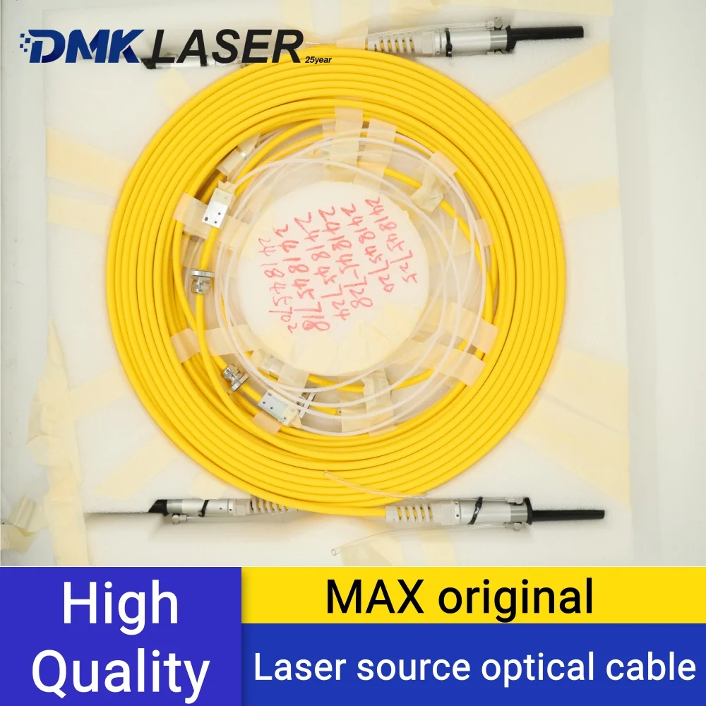 DMK MAX Original Laser Source Optical Cable Fiber Laser Cutting Optic Cable 20M 50/360um 100/360um For MAX 3KW/6KW