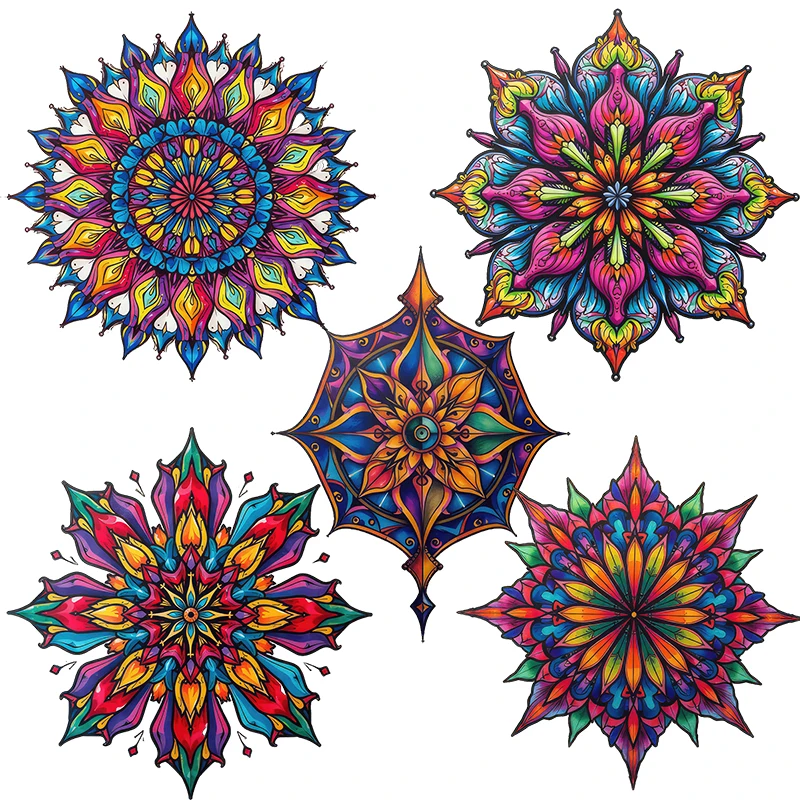 Three Ratels CD124 Colorful Abstract Pattern Classical Art Wall Decals for home decoration