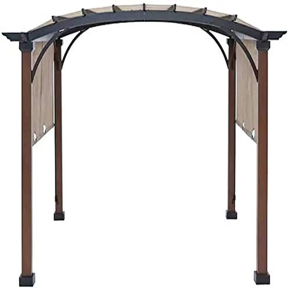 Vervangende Sling Luifel Vrijstaande Pergola 10x10ft Uv-Resistente Beige L200 "X W103" Brandwerende Luchtstroom Compatibel Met