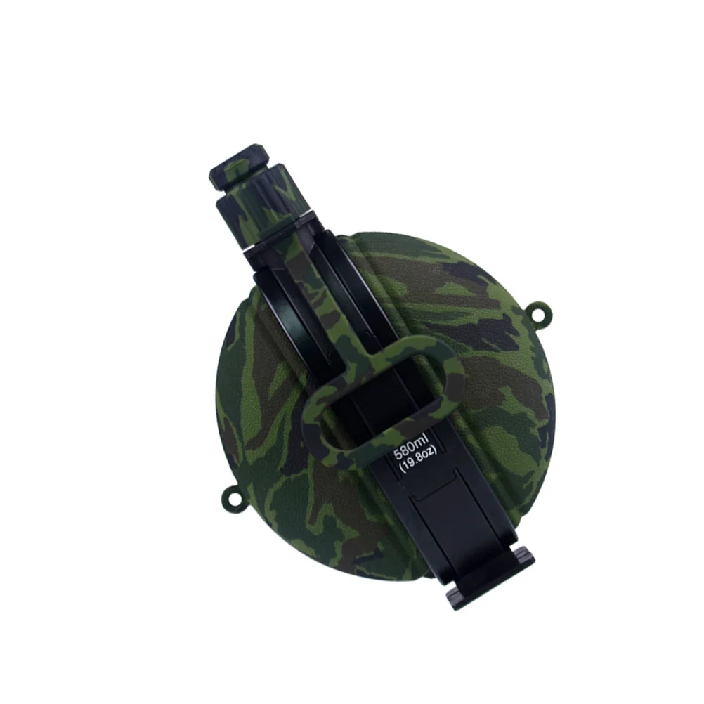 

Collapsible Military Silicone Water Bottle Leakproof Compass Cap Portable Canteen for Hiking Camping Outdoor Supplies