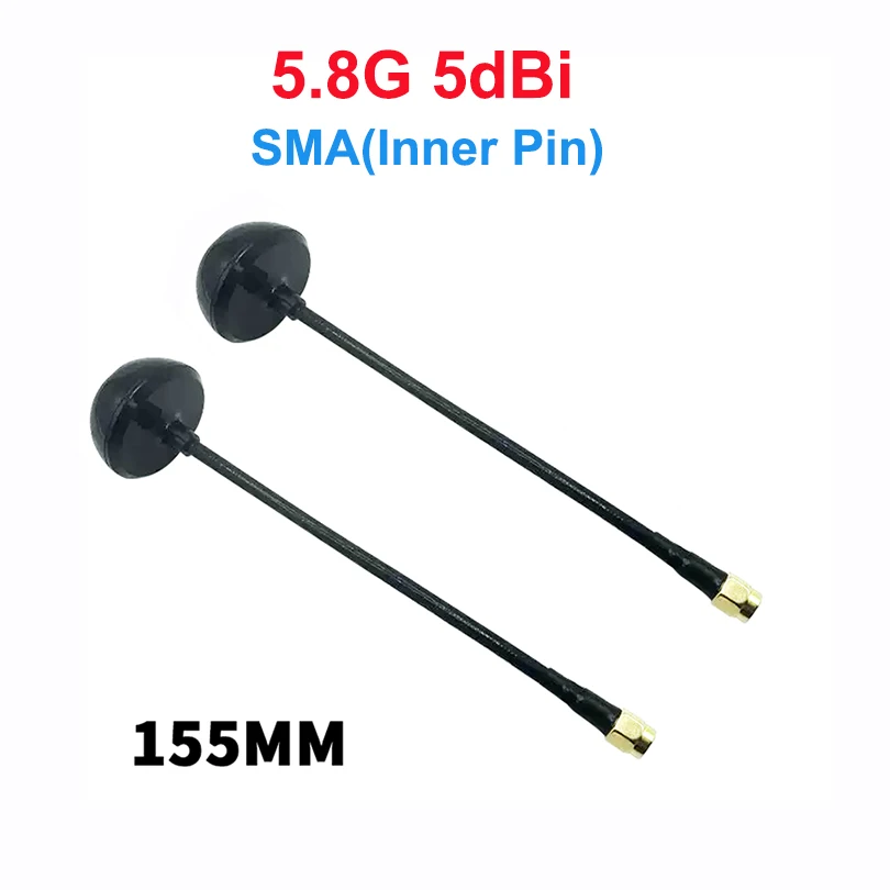 2PCS Mini Long Range Antenna Mini SMA Angle 5.8G 5dBi 155mm  For RC Racing Drone Transmitter Receiver