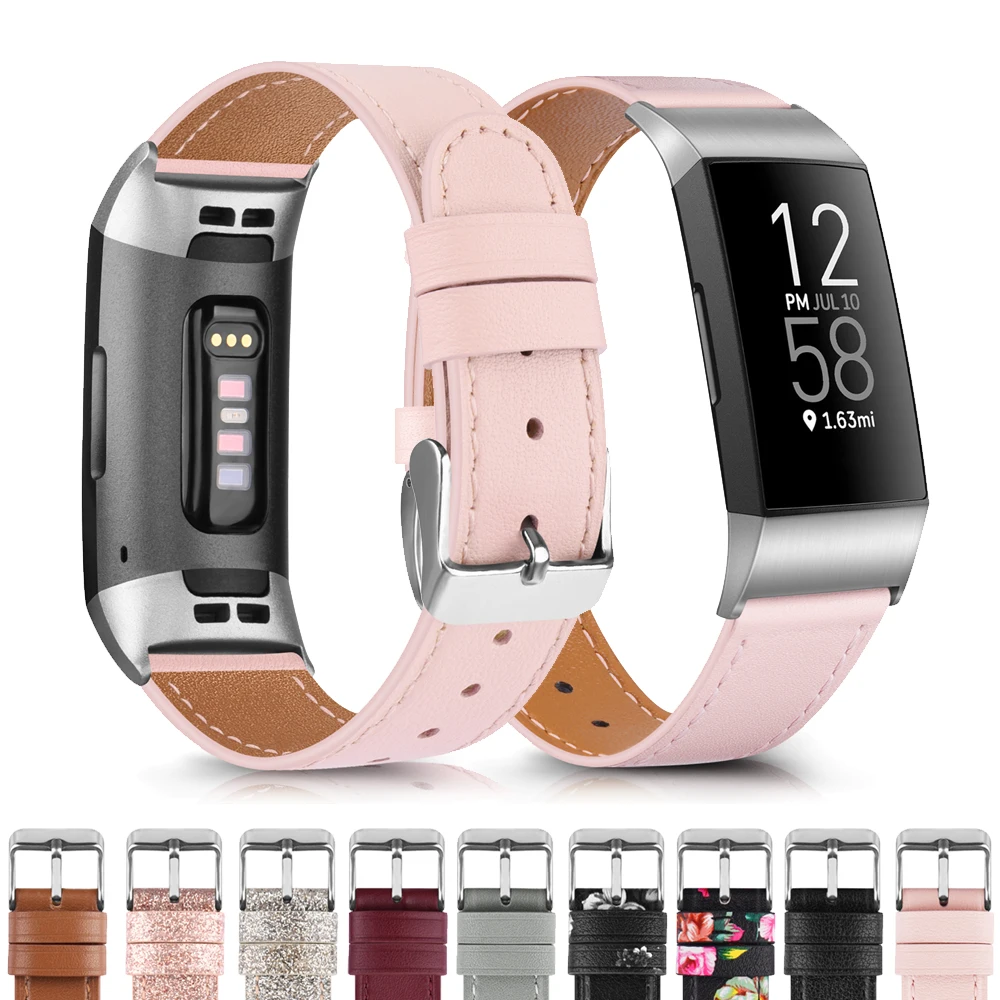 Bracelet en cuir véritable pour Fitbit Charge 2, Charge 3, Charge 4, 5, Charge 3, Bracelet de montre SE