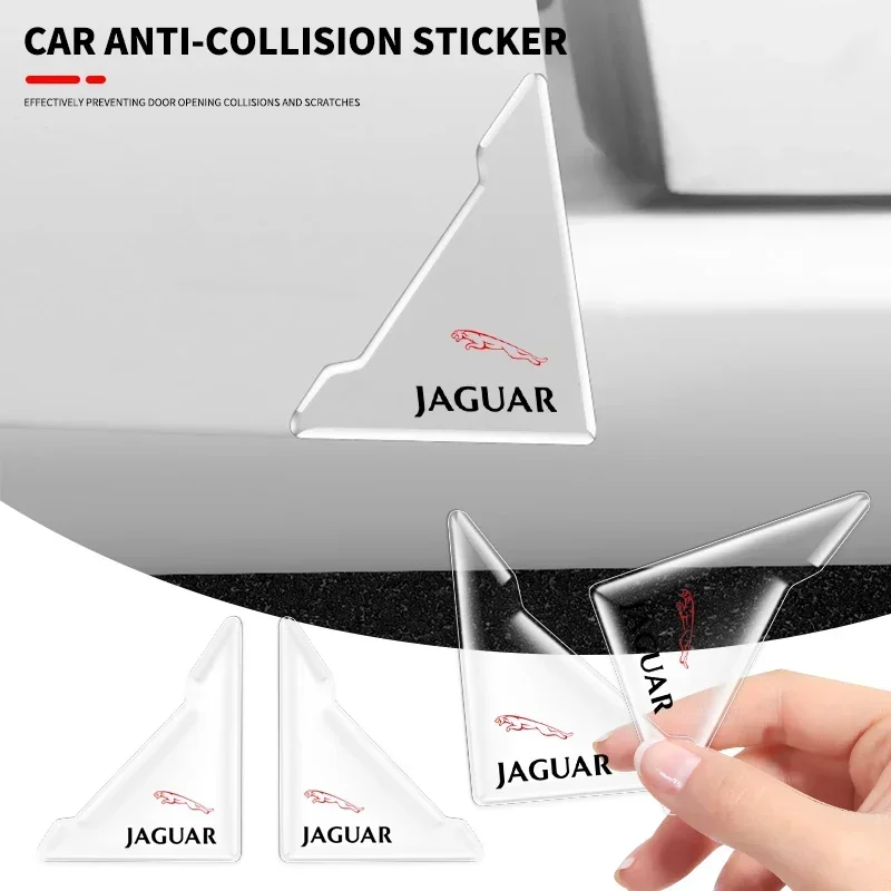 

Transparent Silicone Anti-Scratch Stickers Car Door Corner Protection Cover for Jaguar XF XJ XJL XE XKR XK E F I PACE JS R sport