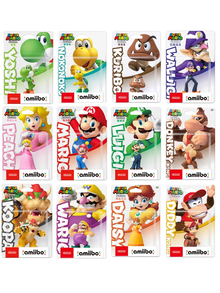 ARTSWIFT Amiibo Figuur Super Mario Odyssey Serie Peach Toehoofdfiguur Yoshi Luigi Originele Aziatische Versie Regiovrij Op Voorraad - afbeelding 2