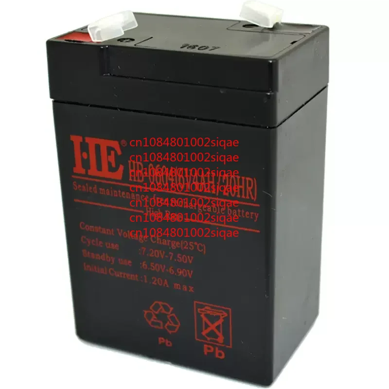 6V 4AH Batery Rechargeable for Children Toy car  Electronic Scale Lead-acid Accumulator  Backup Power WYORESY