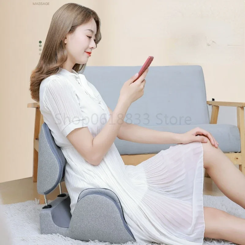 Waist-hip Integrated Airbag Vibration Heating Kneading Pelvic Massager Multi-functional Folding Massage Cushion Hip Massager