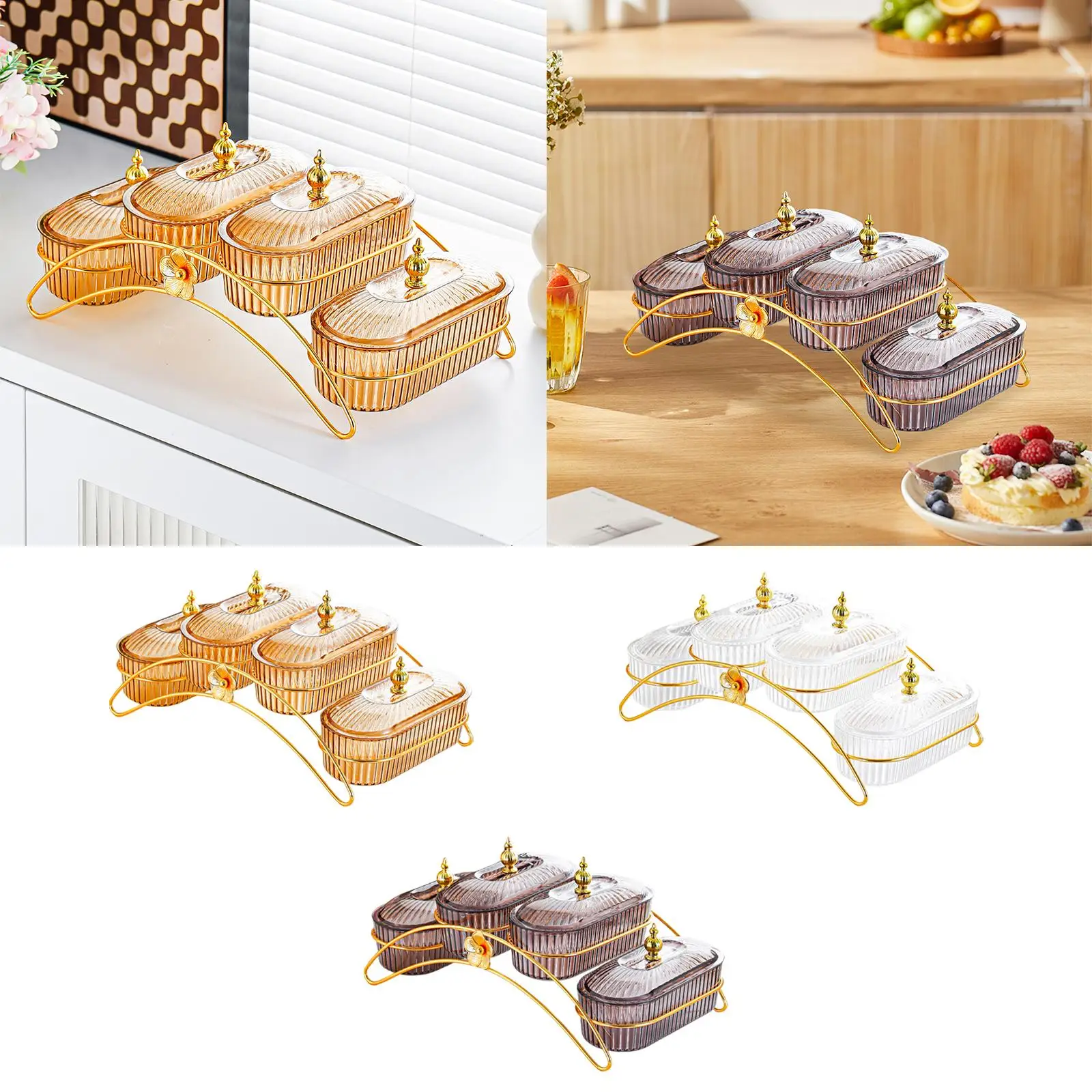 Plato de fruta seca, bandeja para servir con tapa, organizador, decoración, platos para aperitivos, plato de nueces para galletas, frutas secas, familia, hogar, boda