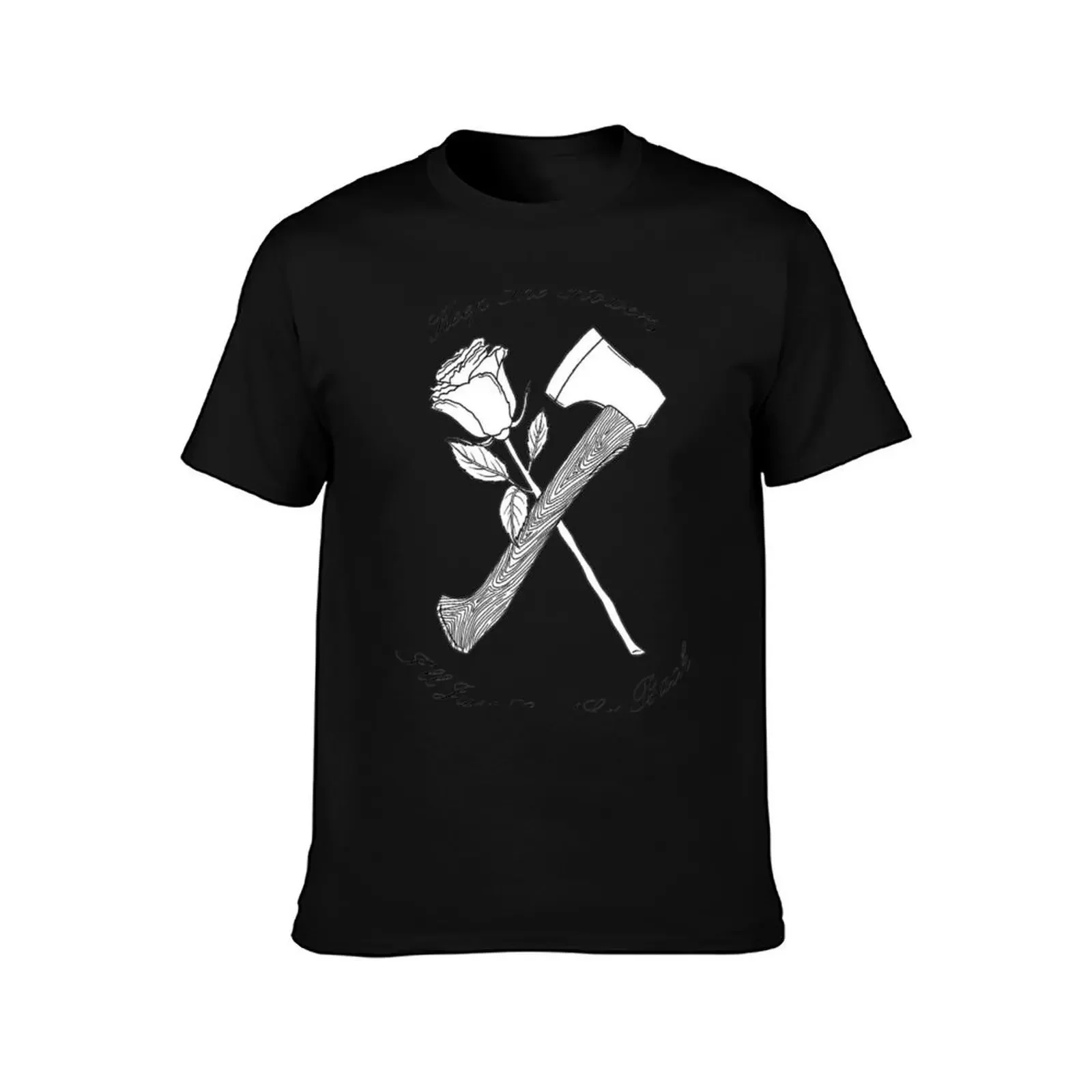 Foxy Shazam Axe And Flowers T-Shirt Blouse cheap stuff men tshirt