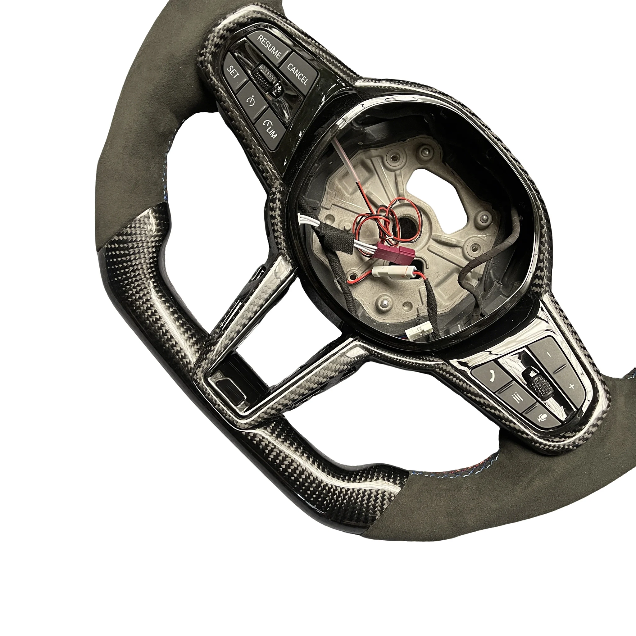 For LCI M Series G20 G22 G28 G30 G80 F87 F90 Carbon Steering Wheel RPPF Customized Wheel with LED Screen Sports Design