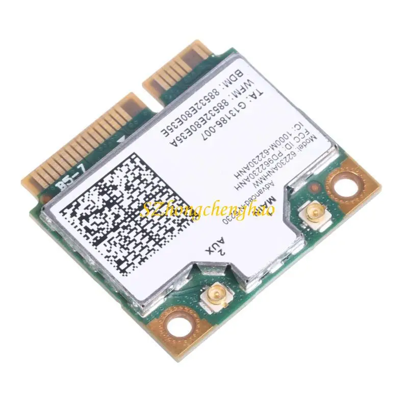 300Mbps 62230ANHMW Half Mini PCIe WiFi Card Wireless WiFi Card 802.11AC Bluetooth-compatible 2.4G/5GHZ Wireless Card 601D