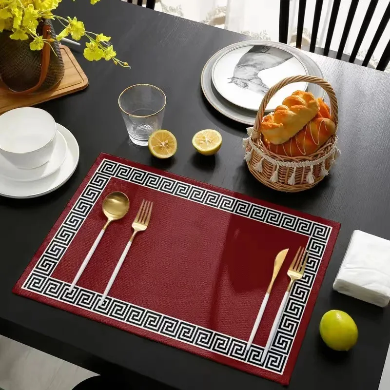 Placemats for Western Food, Insulation Mats, Waterproof and Oil-proof Dishes, High-End Sense, Anti-Scalding Tablecloths, Hot