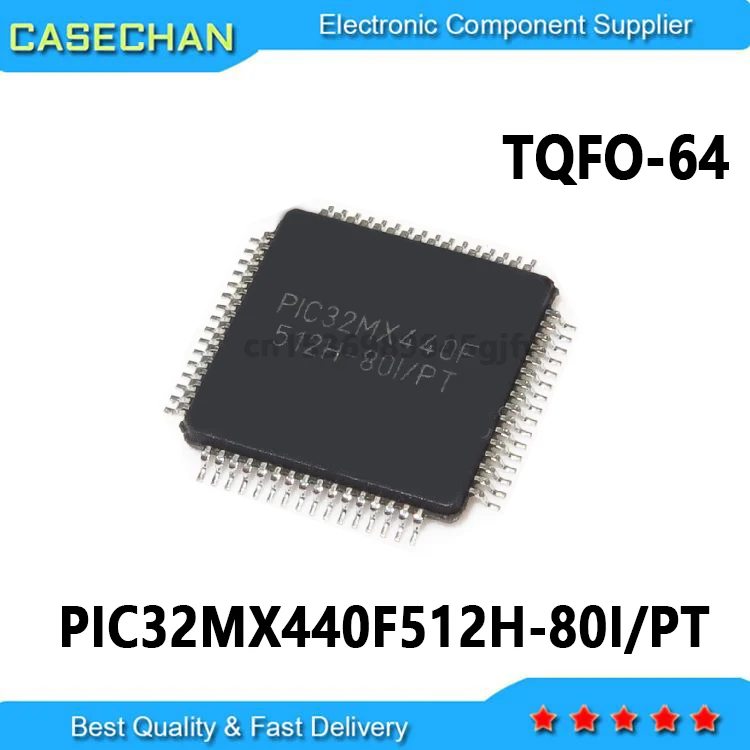 1PCS New and Original 512H-80I/PT PIC32MX440F PIC32MX440F512H-80I/PT TQFP-64