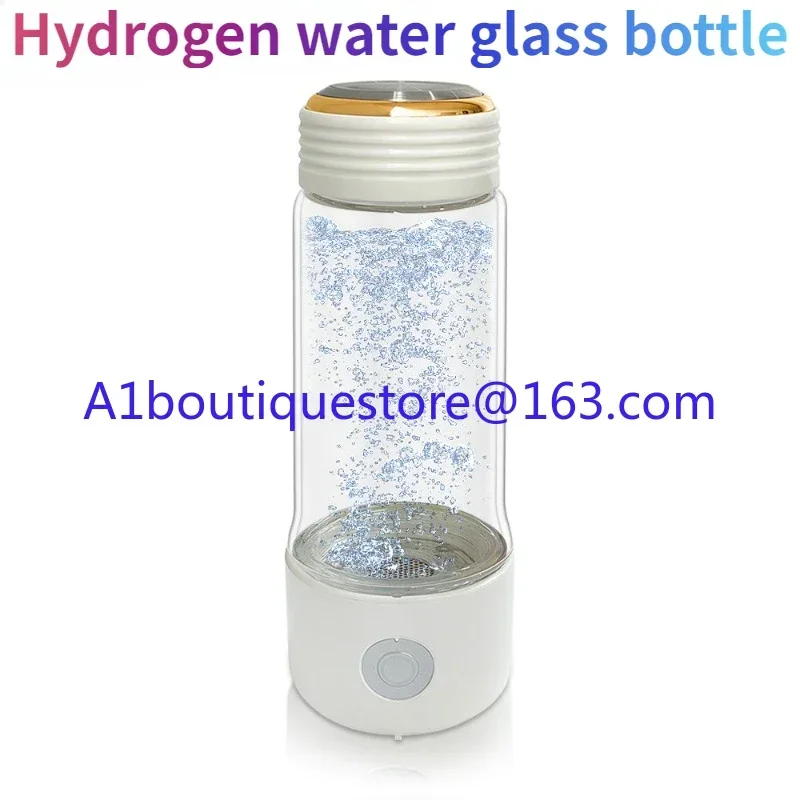 Hydrogen-rich water ionizer SPE electrolysis hydrogen-rich water glass bottle rechargeable