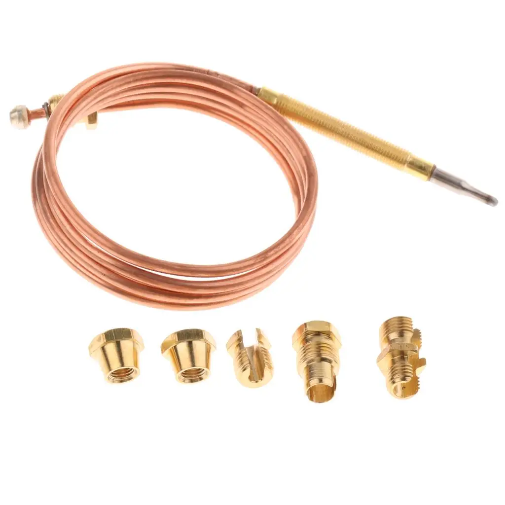 90cm Thermocouple Replacement Set for Gas Furnaces Boilers Water Heaters